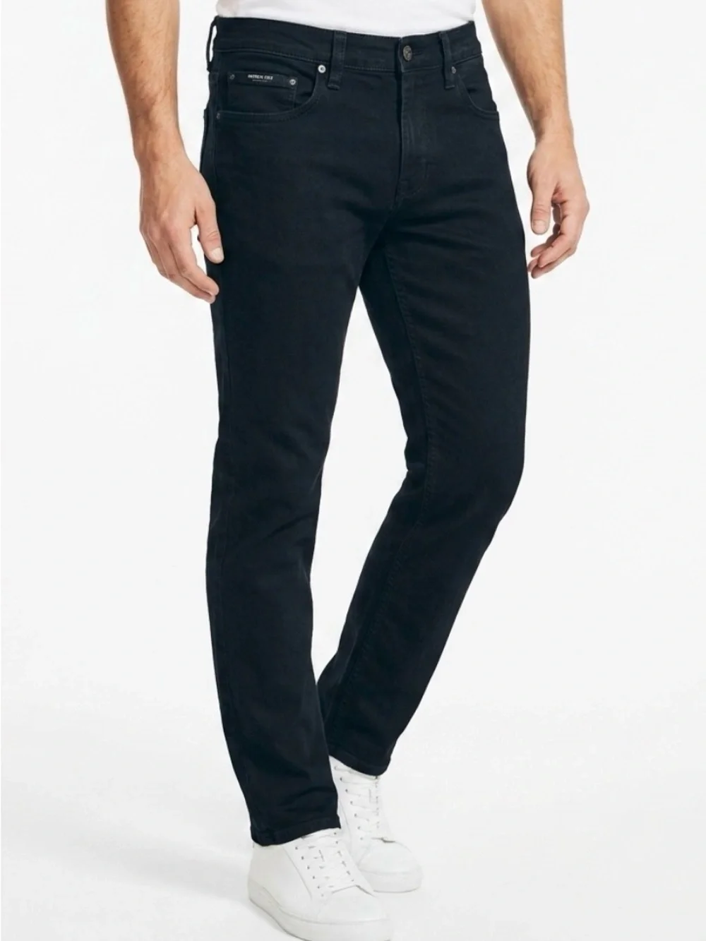 Kenneth Cole Men's Slim Fit Stretch Denim Black Jeans 30W x 32L
